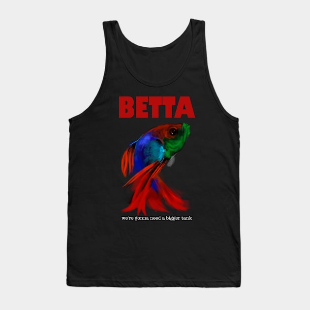 Betta Fighting Fish Tank Top by cowyark rubbark